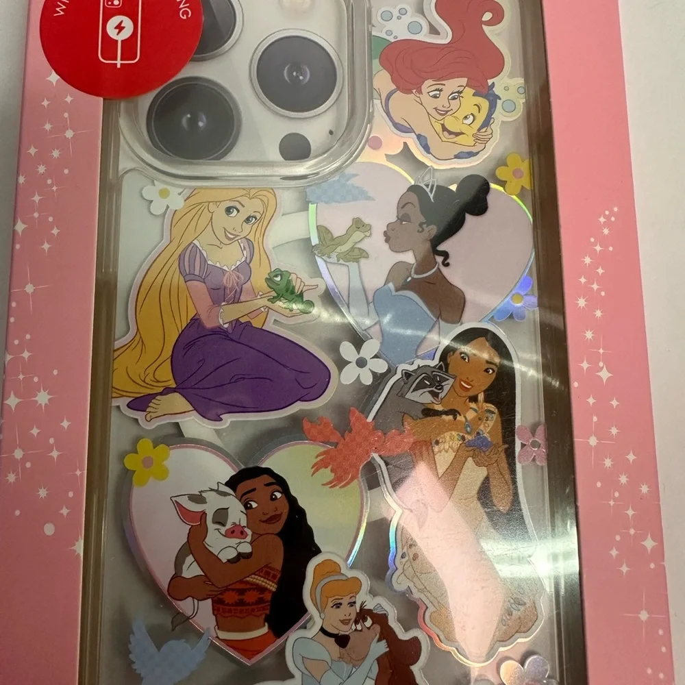 Disney Princess iPhone 15 Pro Max‎ Case - Pink and Multicolor